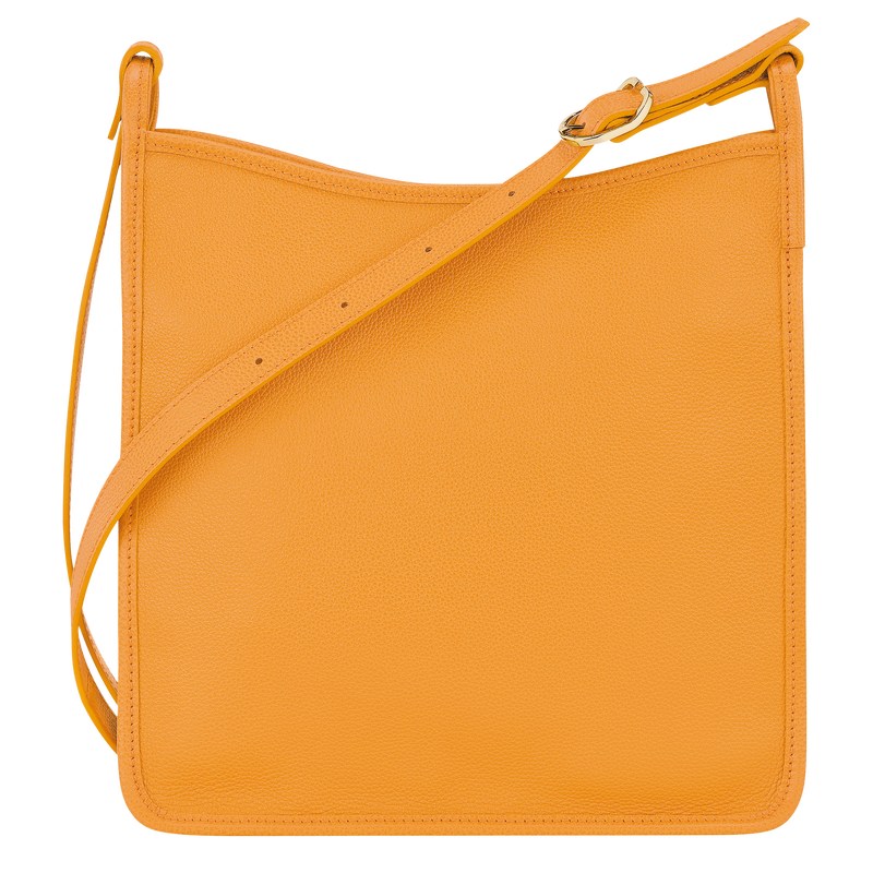 Longchamp Le Foulonné M Crossbody bag - Leather Crossbody bags Apricot | HF11-K3QD