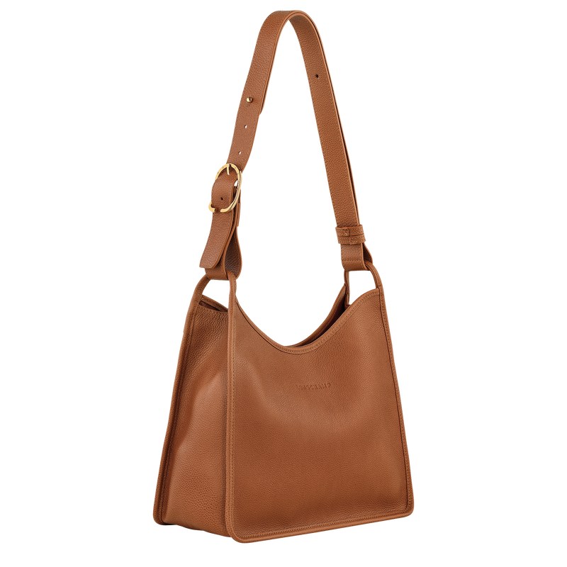 Longchamp Le Foulonné M Hobo bag - Leather Shoulder bags Caramel | NO29-B3FR