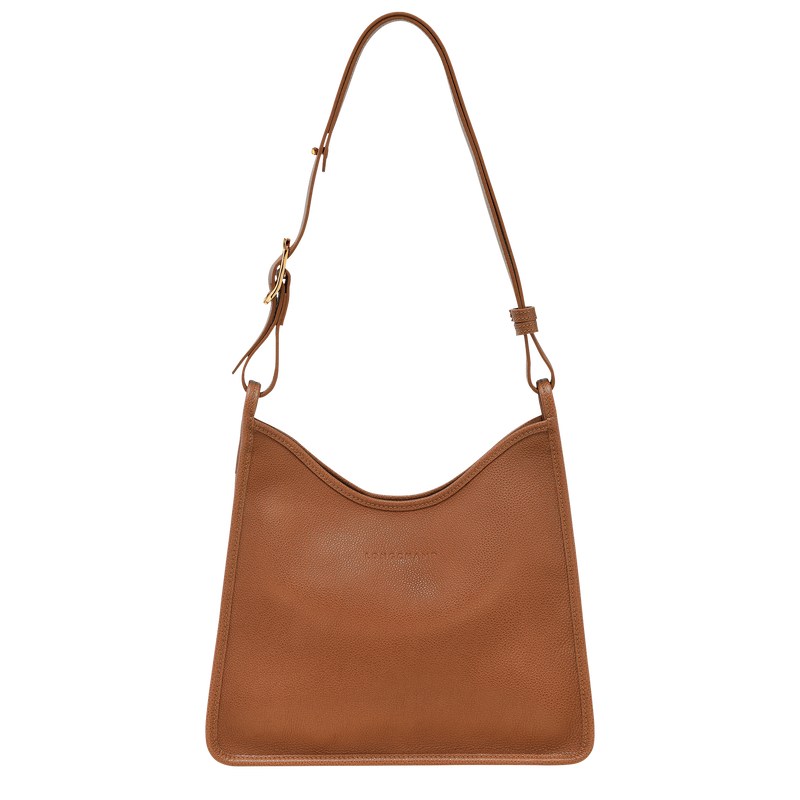 Longchamp Le Foulonné M Hobo bag - Leather Shoulder bags Caramel | NO29-B3FR