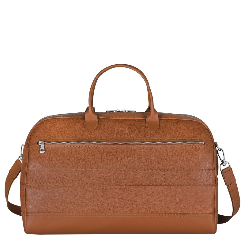 Longchamp Le Foulonné M Travel bag - Leather Travel bags Caramel | NN79-C5EH