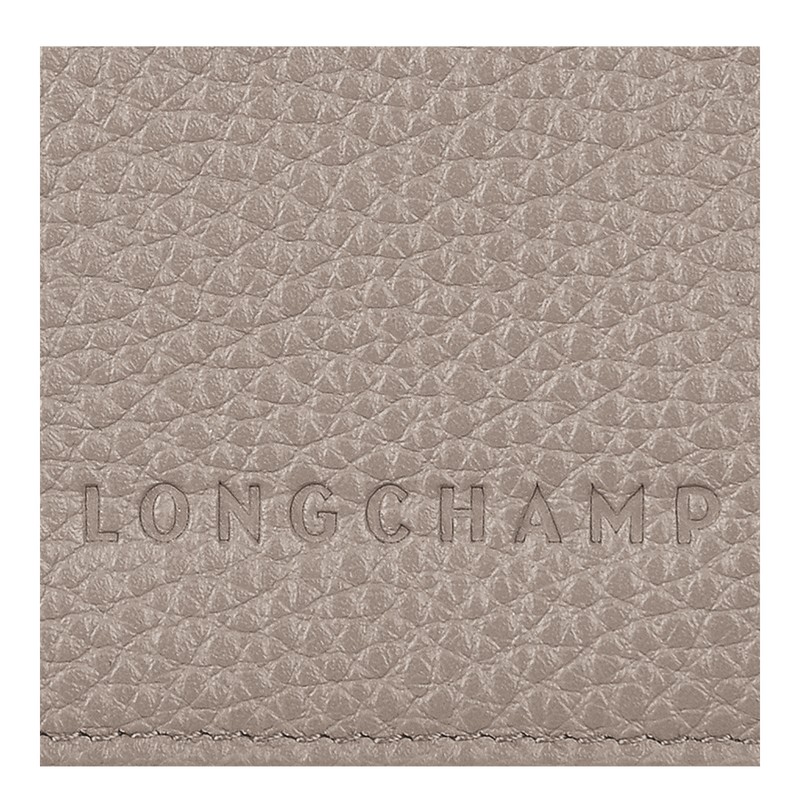 Longchamp Le Foulonné Passport cover - Leather Pouches & Cases Turtledove | IB76-J1OD