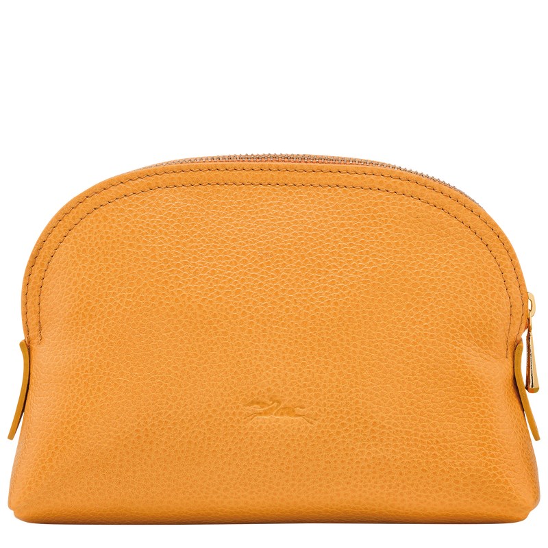 Longchamp Le Foulonné Pouch - Leather Pouches & Cases Apricot | GX05-D6XT