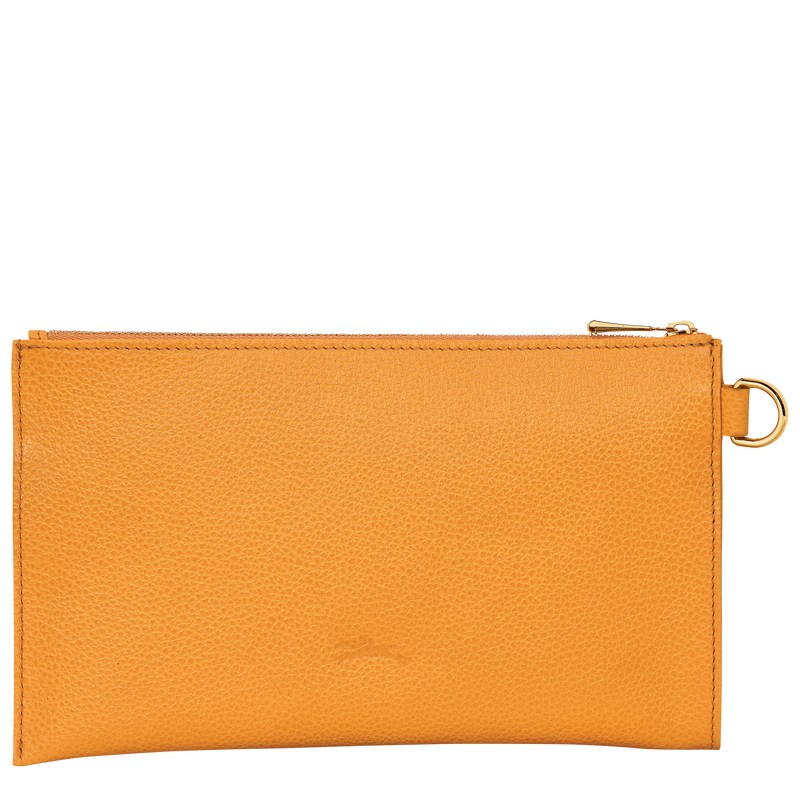 Longchamp Le Foulonné Pouch - Leather Pouches & Cases Apricot | NS60-H0ZL