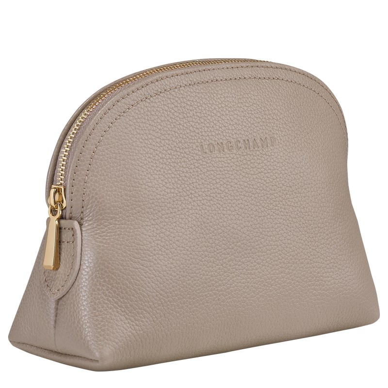 Longchamp Le Foulonné Pouch - Leather Pouches & Cases Turtledove | SW70-N3NO