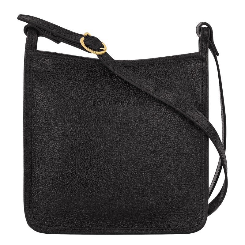 Longchamp Le Foulonné S Crossbody bag - Leather Crossbody bags Black | MA43-A1RL