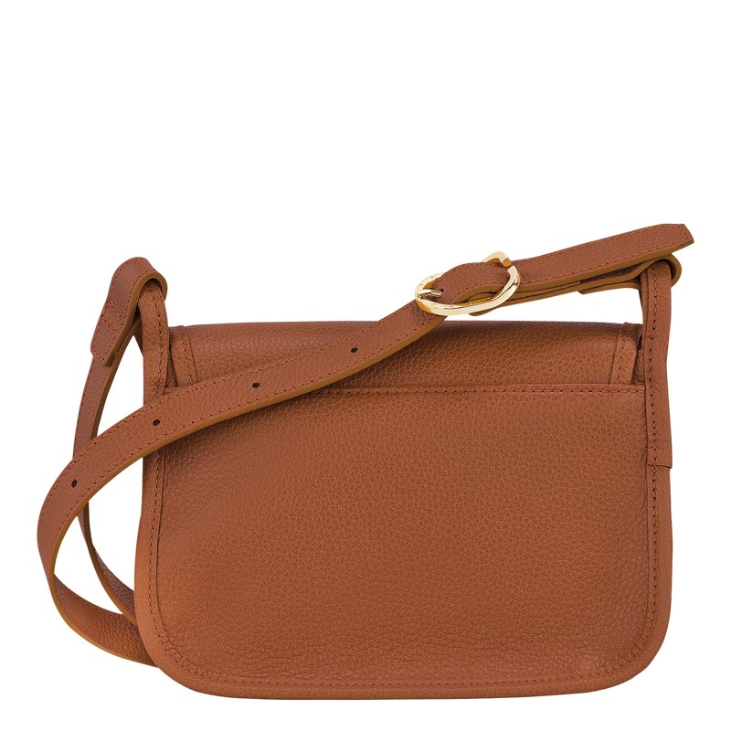 Longchamp Le Foulonné S Crossbody bag - Leather Crossbody bags Caramel | DP35-P7VH