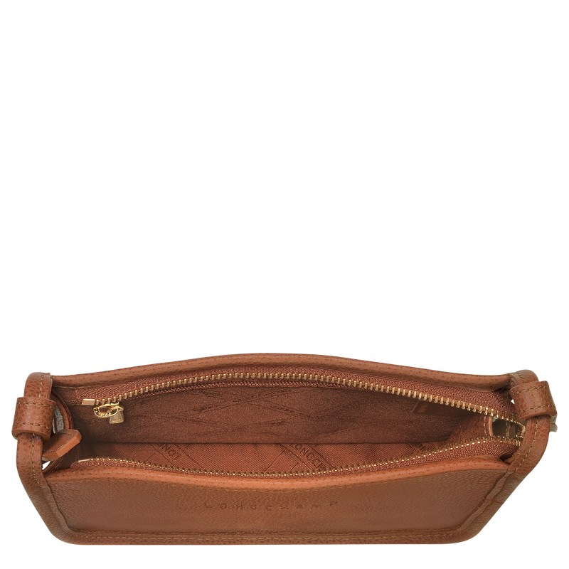 Longchamp Le Foulonné S Crossbody bag - Leather Crossbody bags Caramel | ZO34-R0SS