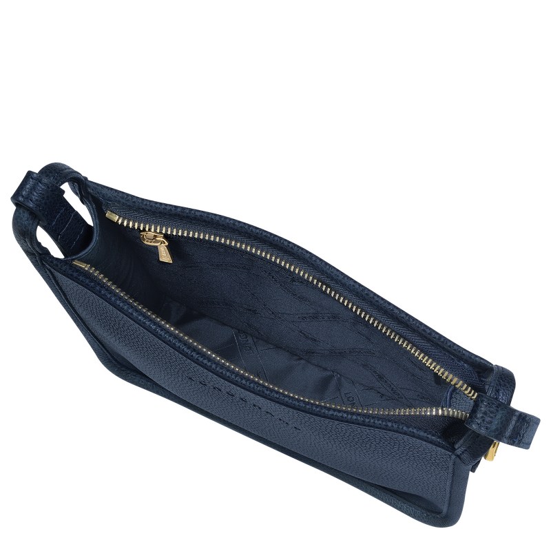 Longchamp Le Foulonné S Crossbody bag - Leather Crossbody bags Navy | EV31-N8BT