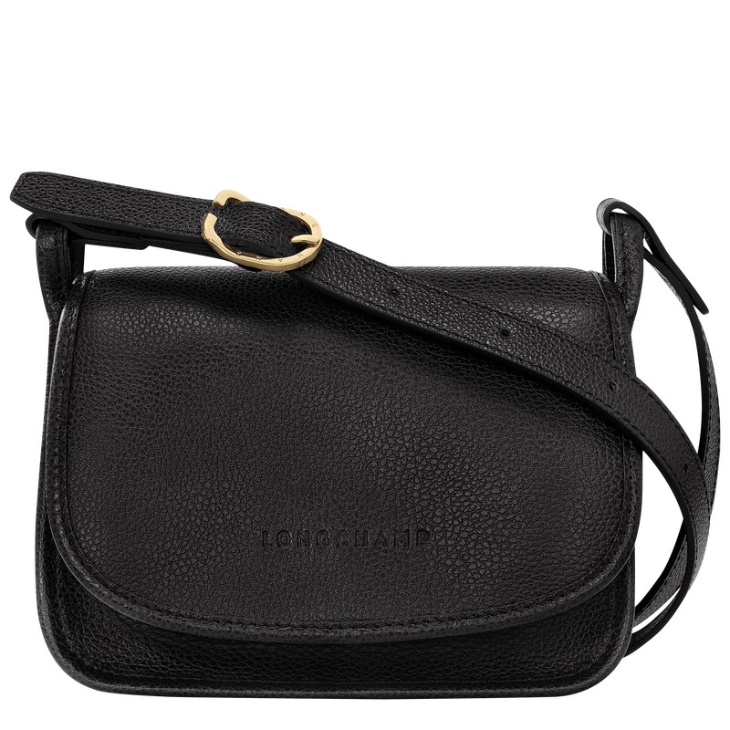 Longchamp Le Foulonné S Crossbody bag - Leather Crossbody bags Black | GT00-O9HN