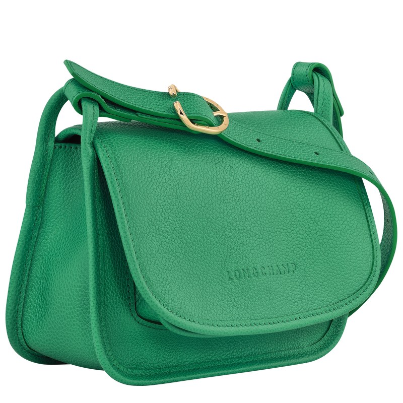 Longchamp Le Foulonné S Crossbody bag - Leather Crossbody bags Green | GJ26-W5HQ