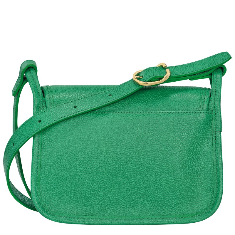 Longchamp Le Foulonné S Crossbody bag - Leather Crossbody bags Green | GJ26-W5HQ