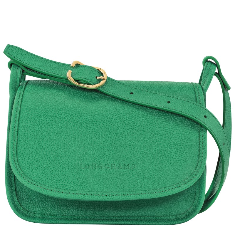 Longchamp Le Foulonné S Crossbody bag - Leather Crossbody bags Green | GJ26-W5HQ