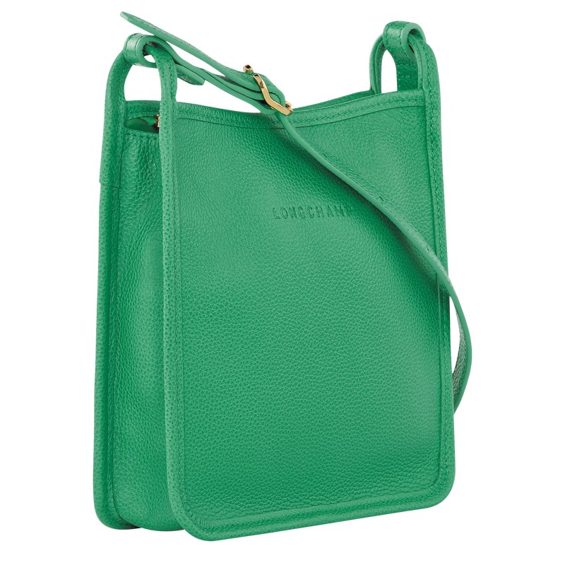 Longchamp Le Foulonné S Crossbody bag - Leather Crossbody bags Green | IA86-K9HI