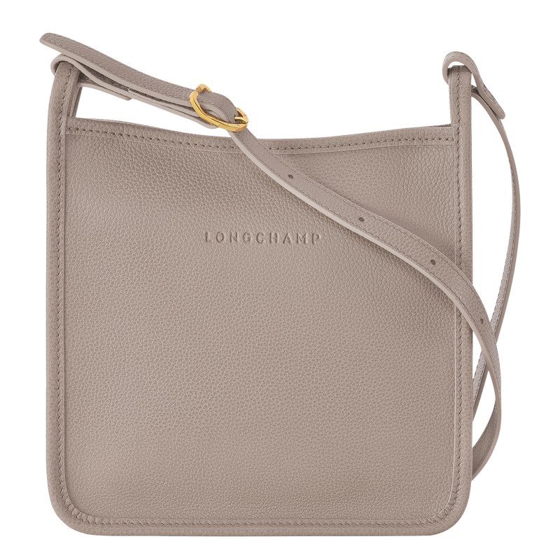 Longchamp Le Foulonné S Crossbody bag - Leather Crossbody bags Turtledove | YF09-Y4ET