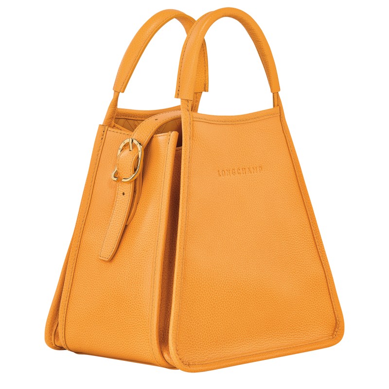 Longchamp Le Foulonné S Handbag - Leather Handbags Apricot | ZV53-Y3JU