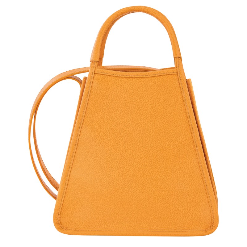 Longchamp Le Foulonné S Handbag - Leather Handbags Apricot | ZV53-Y3JU