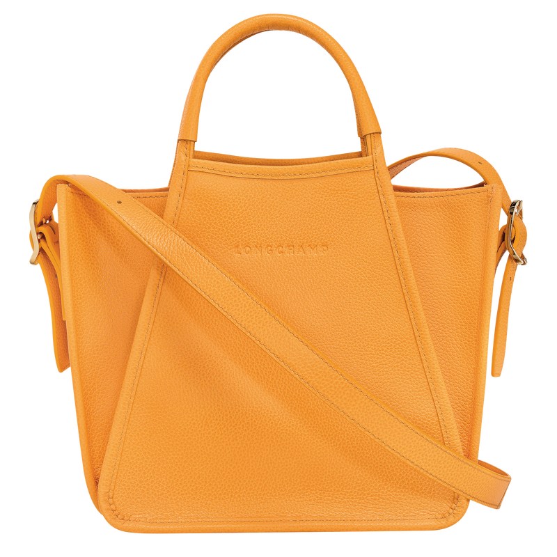 Longchamp Le Foulonné S Handbag - Leather Handbags Apricot | ZV53-Y3JU