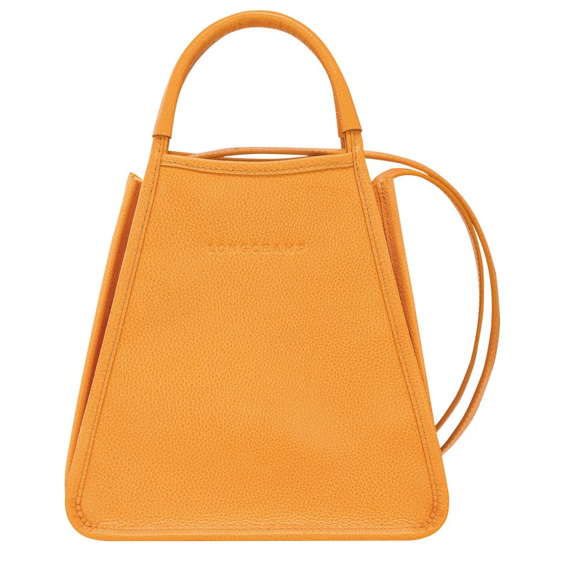 Longchamp Le Foulonné S Handbag - Leather Handbags Apricot | ZV53-Y3JU