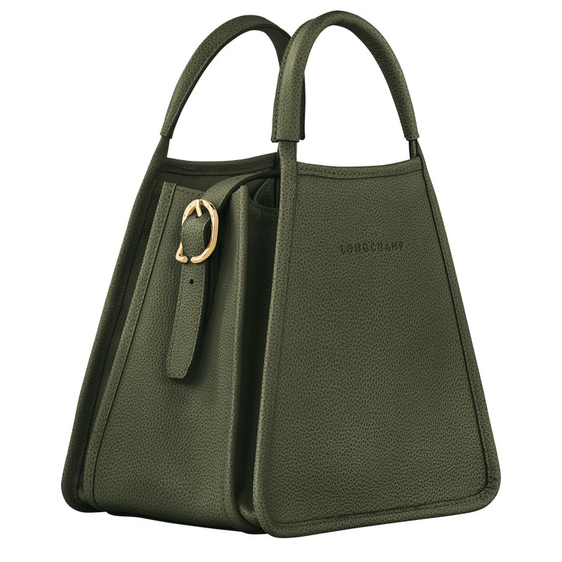 Longchamp Le Foulonné S Handbag - Leather Handbags Khaki | MS27-G9TG