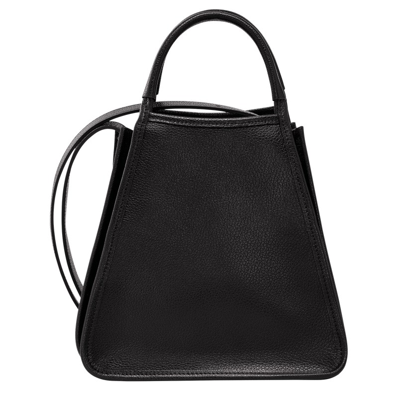 Longchamp Le Foulonné S Handbag - Leather Handbags Black | WP82-J9BM