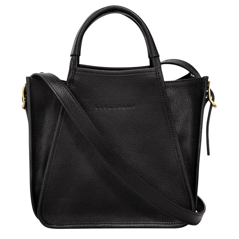 Longchamp Le Foulonné S Handbag - Leather Handbags Black | WP82-J9BM