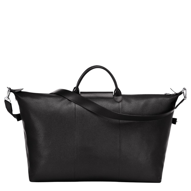 Longchamp Le Foulonné S Travel bag - Leather Travel bags Black | US31-T9EB