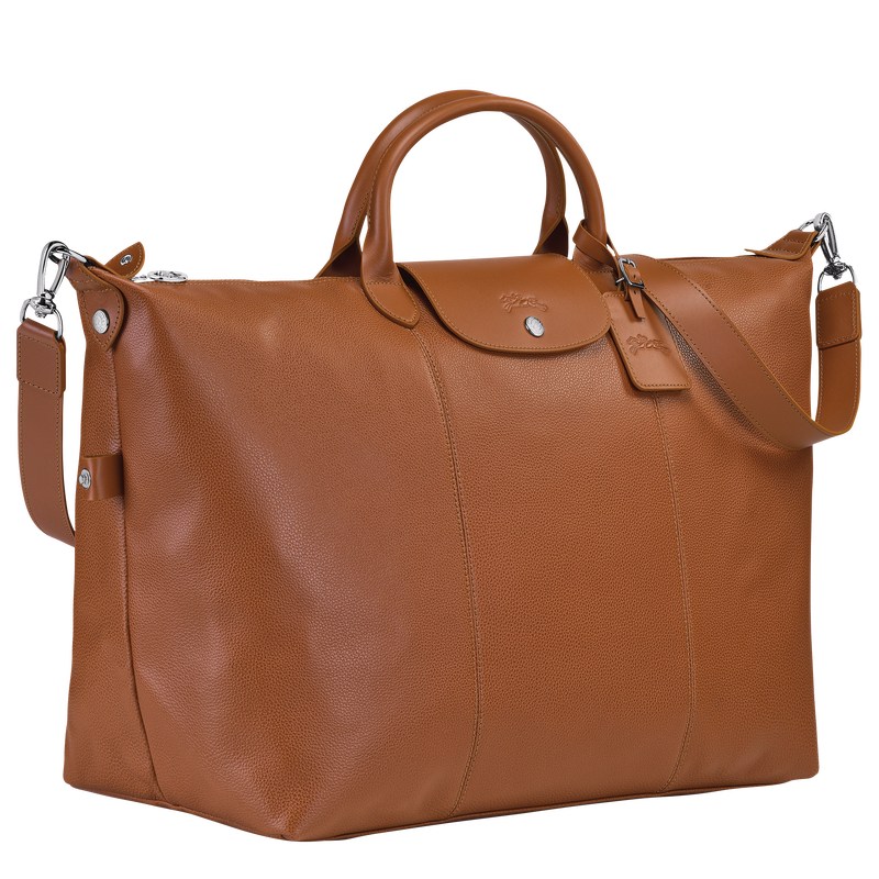 Longchamp Le Foulonné S Travel bag - Leather Travel bags Caramel | DL15-X2HB