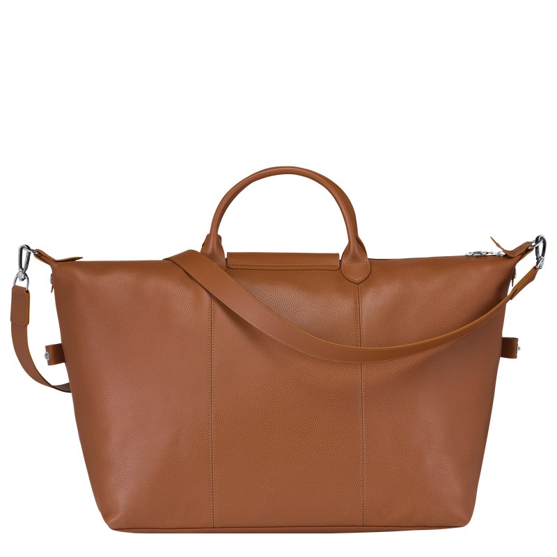 Longchamp Le Foulonné S Travel bag - Leather Travel bags Caramel | DL15-X2HB