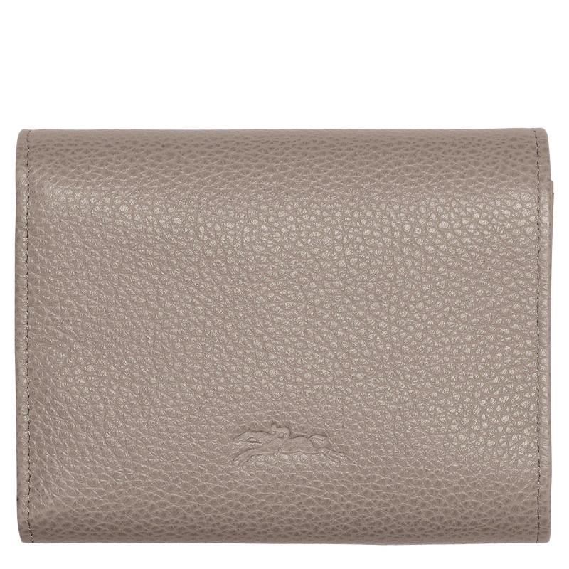 Longchamp Le Foulonné Wallet - Leather Wallets Turtledove | FA67-F5ZZ