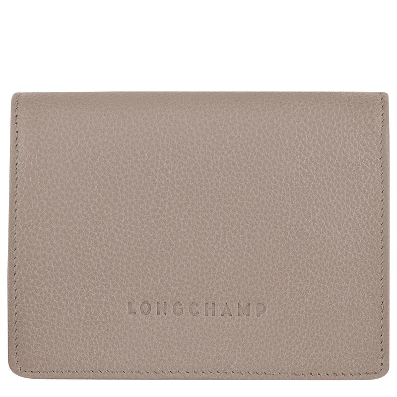 Longchamp Le Foulonné Wallet - Leather Wallets Turtledove | FA67-F5ZZ