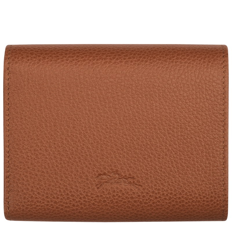 Longchamp Le Foulonné Wallet - Leather Wallets Caramel | VR27-K5IF