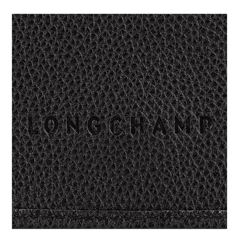 Longchamp Le Foulonné XS Clutch - Leather Crossbody bags Black | QD60-V9KT