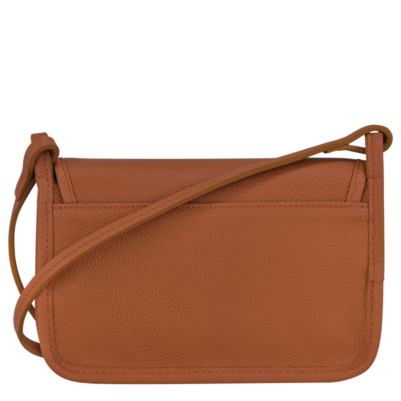 Longchamp Le Foulonné XS Clutch - Leather Crossbody bags Caramel | GX35-J0UF