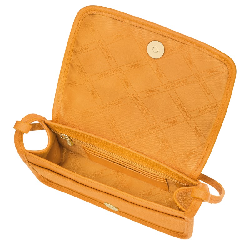 Longchamp Le Foulonné XS Clutch - Leather Crossbody bags Apricot | YS04-O4VE