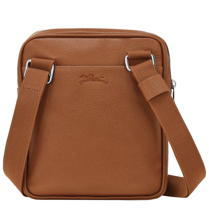 Longchamp Le Foulonné XS Crossbody bag - Leather Crossbody bags Caramel | KL54-G9IV