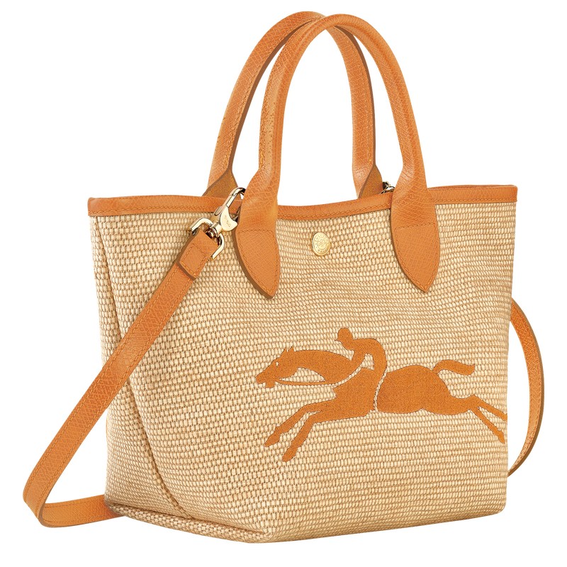 Longchamp Le Panier Pliage S Basket bag - Canvas Handbags Apricot | OB17-M7RO