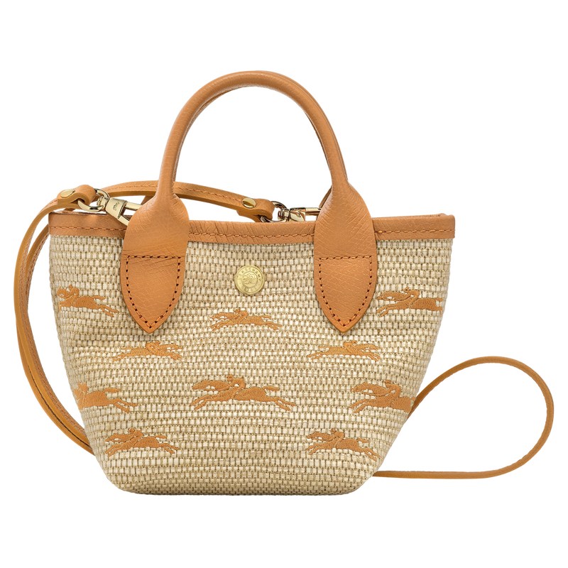 Longchamp Le Panier Pliage XS Basket - Canvas Handbags Apricot | EZ40-J0ZW