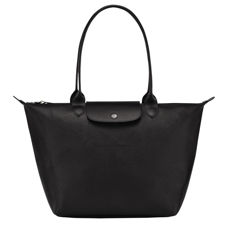 Longchamp Le Pliage City L Tote bag - Canvas Shoulder bags Black | BS09-B6SY