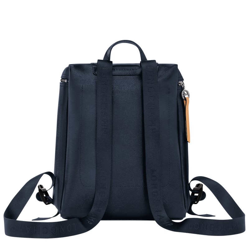 Longchamp Le Pliage City M Backpack - Canvas Backpacks Navy | KU08-Z5BV