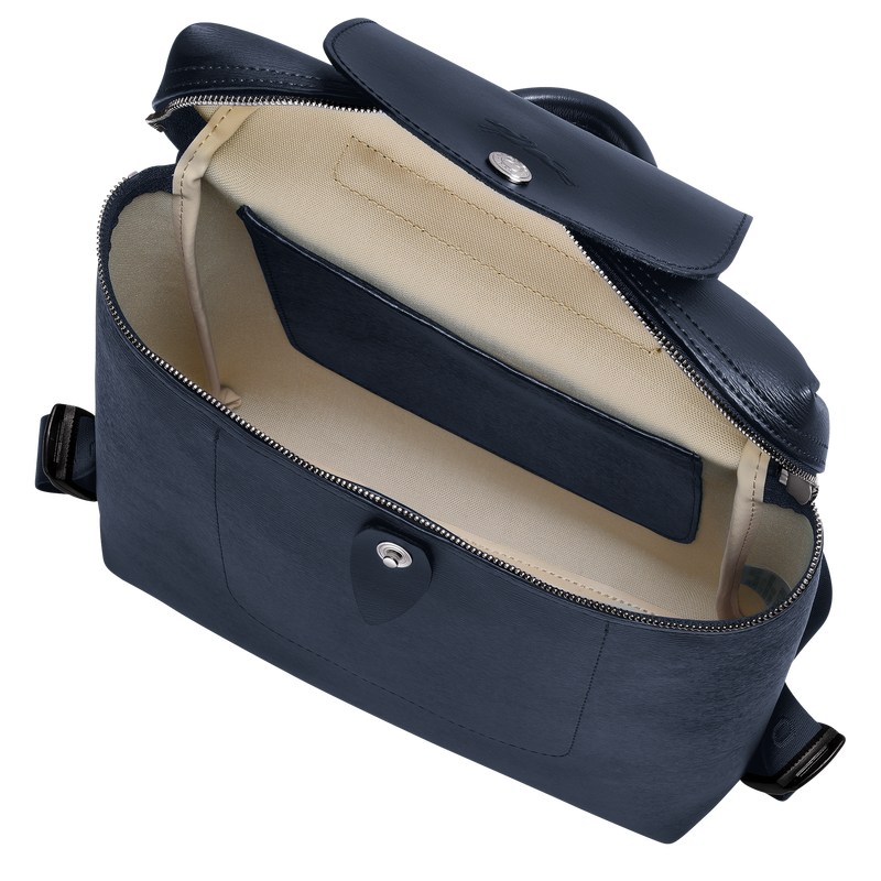 Longchamp Le Pliage City M Backpack - Canvas Backpacks Navy | KU08-Z5BV