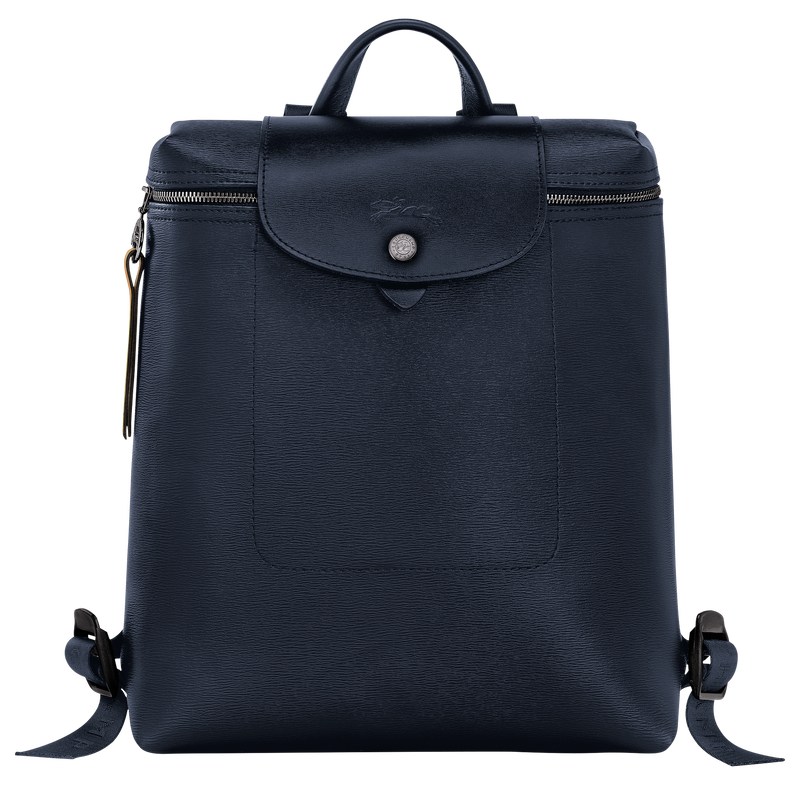 Longchamp Le Pliage City M Backpack - Canvas Backpacks Navy | KU08-Z5BV