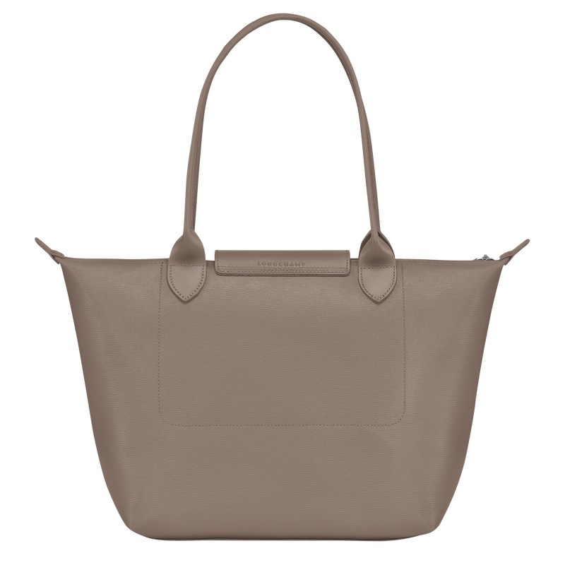 Longchamp Le Pliage City M Tote bag - Canvas Shoulder bags Taupe | KT80-H9TI