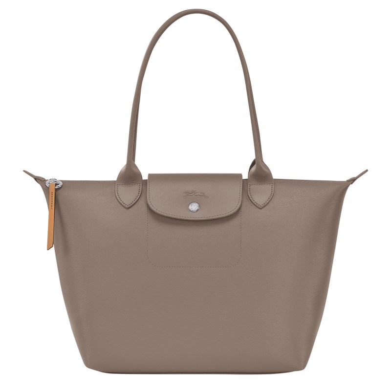 Longchamp Le Pliage City M Tote bag - Canvas Shoulder bags Taupe | KT80-H9TI