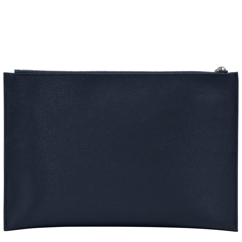 Longchamp Le Pliage City Pouch - Canvas Pouches & Cases Navy | WE07-S7WQ