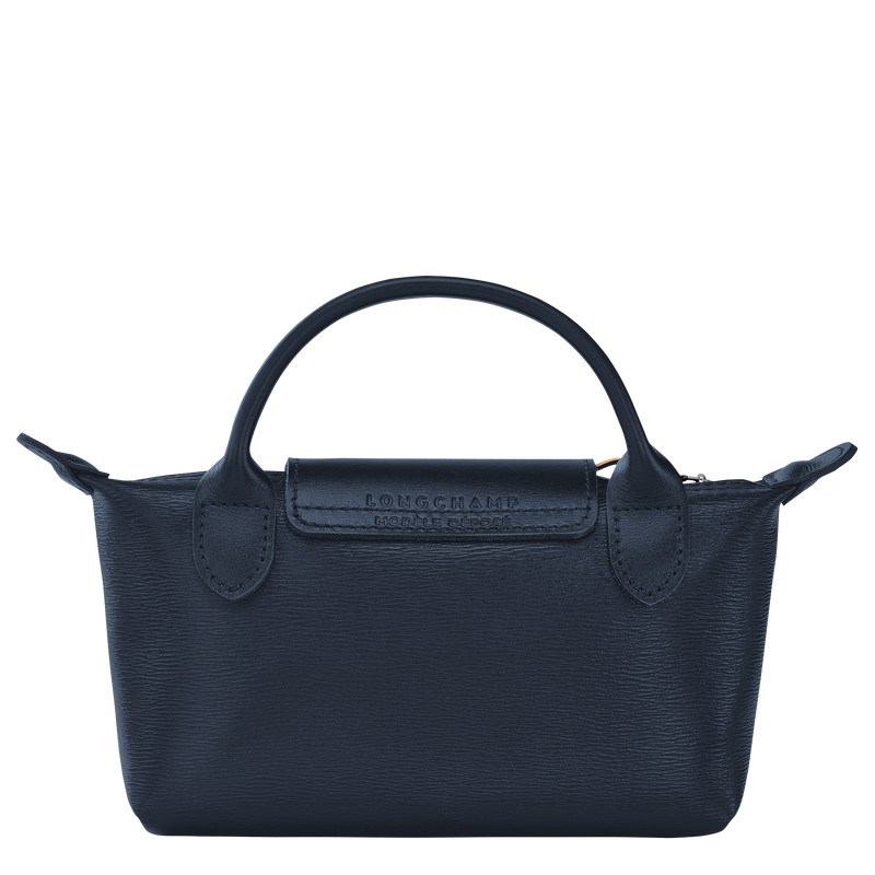 Longchamp Le Pliage City Pouch with handle - Canvas Pouches & Cases Navy | AF59-B4UO