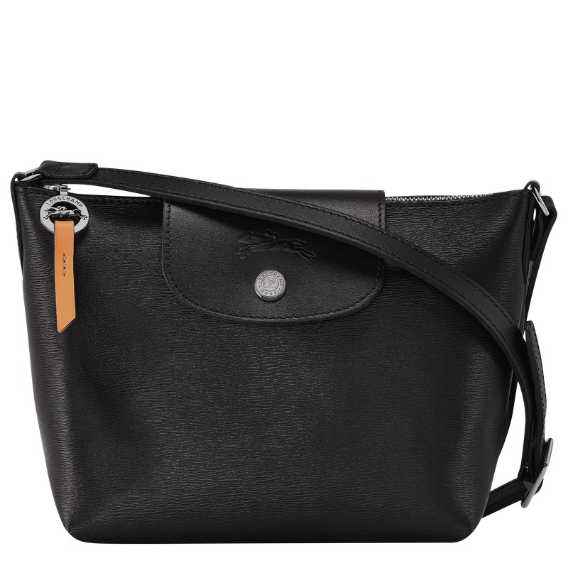 Longchamp Le Pliage City XS Crossbody bag - Canvas Crossbody bags Black | DM05-O2DL