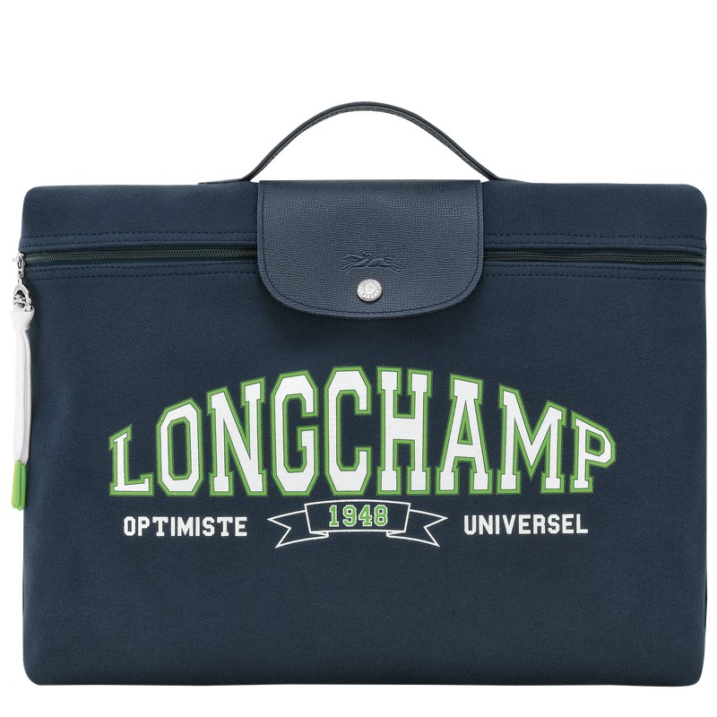 Longchamp Le Pliage Collection Briefcase - Canvas Briefcase Navy | FY25-H3GI