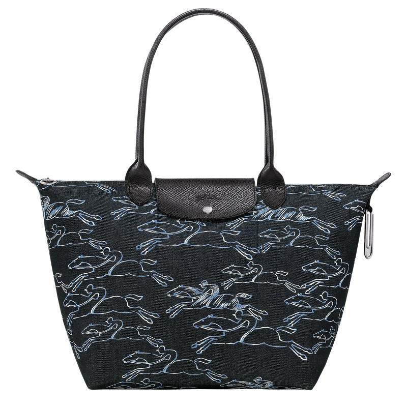 Longchamp Le Pliage Collection L Tote bag - Canvas Shoulder bags Navy | ZA05-L5RB