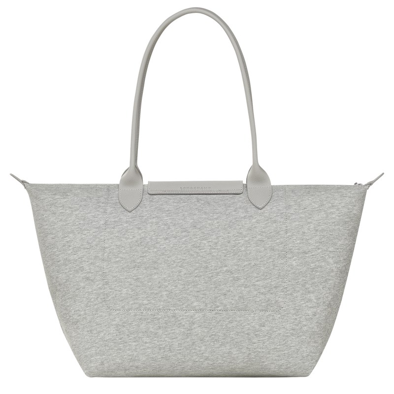 Longchamp Le Pliage Collection L Tote bag - Canvas Shoulder bags Grey | VL12-Z4XY