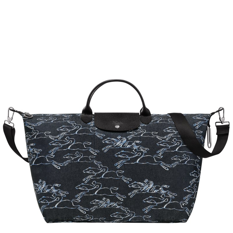 Longchamp Le Pliage Collection Travel bag - Canvas Travel bags Navy | NF57-A6DA